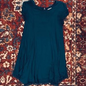 Teal swing dress